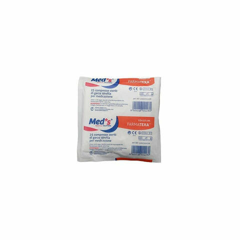 Meds Farmatexa Compresse Sterili Garza Cotone 10x10cm 25 Pezzi