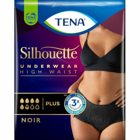 Tena Silhouette Noir Taglia M Vita Alta 9 Pezzi