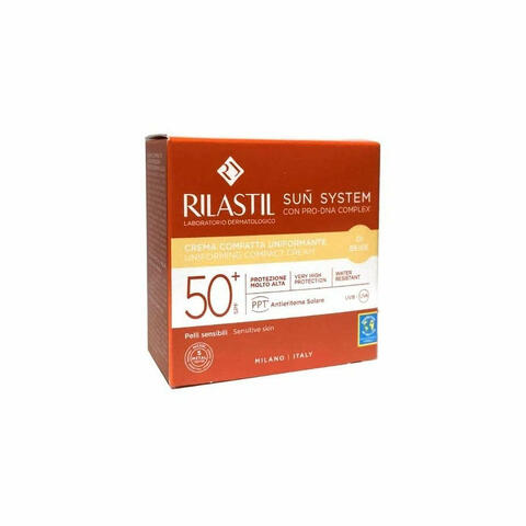 Rilastil Sun System Crema Compatta Uniformante SPF50+ Beige 10g