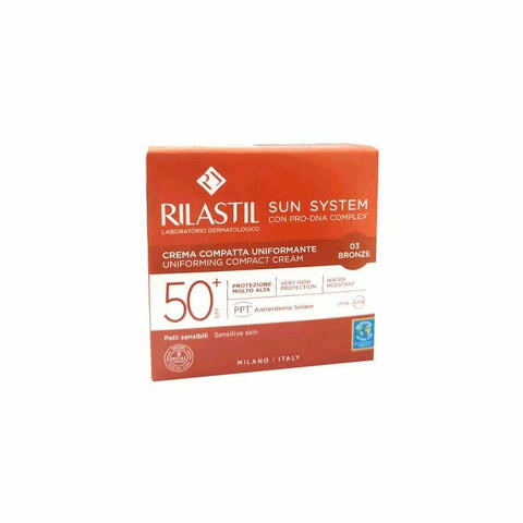 Rilastil Sun System Crema Compatta Uniformante SPF50+ Bronze 10g