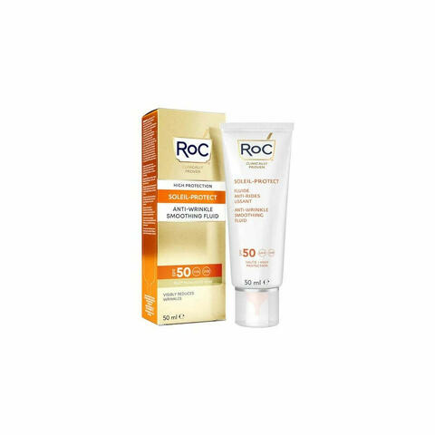 Roc Soleil-Protect Fluido Solare Anti-Rughe Levigante SPF50 50ml