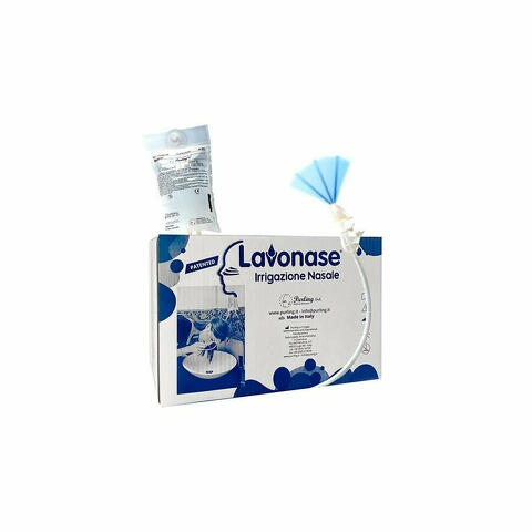 Lavonase 12 Dispositivi Irrigazione Nasale + 12 Sacche Soluzione Fisiologica 250ml