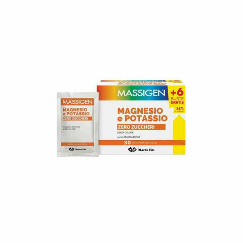 Massigen Magnesio E Potassio Zero Zuccheri 24+6 Bustine