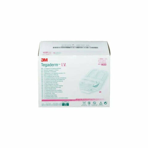 3M Tegaderm I.V. Medicazione In Film Trasparente Con Bordo In Tnt 7x8,5cm