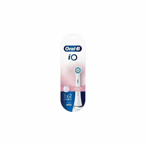 Oral-B iO Gentle Care Testine Di Ricambio Bianche 2 Pezzi