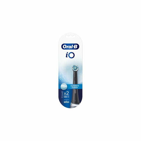 Oral-B iO Ultimate Clean Testine Di Ricambio Nere 2 Pezzi