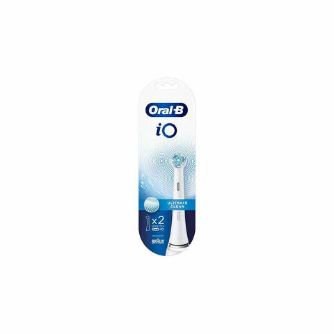 Oral-B iO Ultimate Clean Testine Di Ricambio Bianche 2 Pezzi