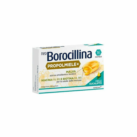 Neoborocillina Propolmiele+ Miele/Eucalipto 16 Pastiglie