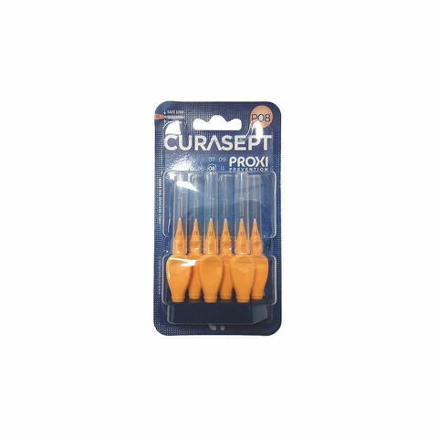 Curasept Proxi P08 Scovolini Arancio Chiaro 6 Pezzi