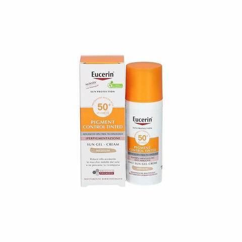 Eucerin Pigment Control Tinted Iperpigmentazione Sun Gel-Cream Medium SPF50+ 50ml