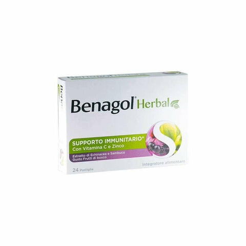 Benagol Herbal Gusto Frutti Di Bosco 24 Pastiglie