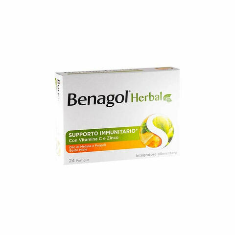 Benagol Herbal Gusto Miele 24 Pastiglie