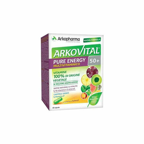 Arkovital Pure Energy Multivitaminico 50+ 60 Capsule