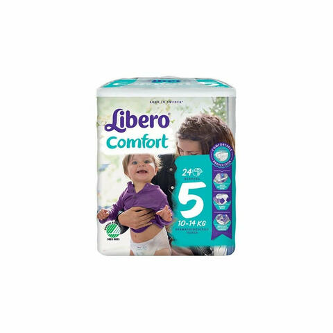 Libero Comfort Pannolini Taglia 5 10-14kg 24 Pezzi