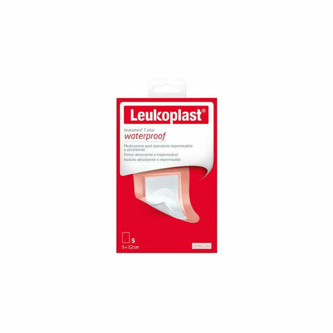 Leukoplast Leukomed T Plus Waterproof Medicazione 5x7,2cm 5 Pezzi