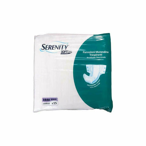 Serenity SoftDry Pannoloni Mutandina Traspiranti Maxi Taglia L 15 Pezzi