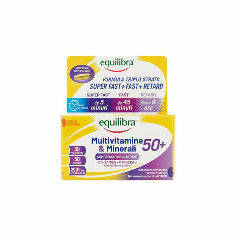 Equilibra Multivitamine & Minerali 50+ 30 Compresse Triplo Strato