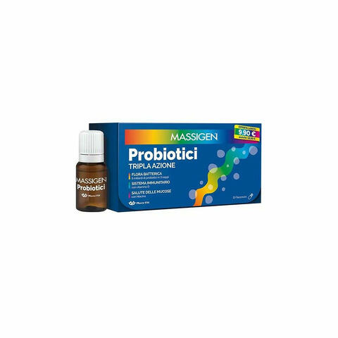 Massigen Probiotici 10 Flaconcini 8ml