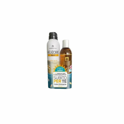 Heliocare Invisible Spray Spf50+ 200 Ml + Avalon Detergentefluido 250 Ml