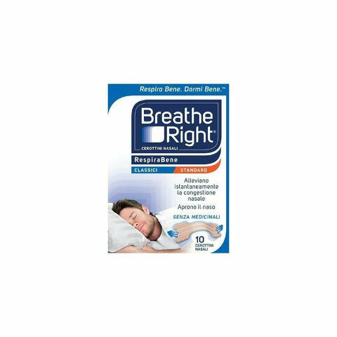 Breathe Right Cerotti Nasali Classici 10 Pezzi