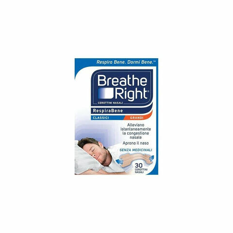 Breathe Right Cerotti Nasali Classici 30 Pezzi