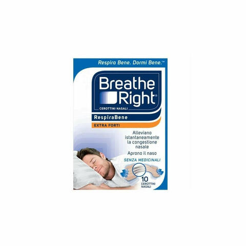 Breath Right Cerotti Nasali Extra Forti 10 Pezzi