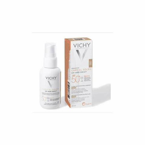 Vichy Capital Soleil UV Age Tinted SPF50 + Fluido Solare Viso 40ml