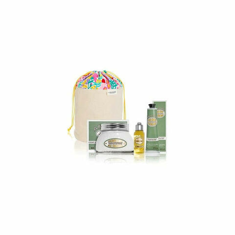 L'Occitane Cofanetto Mandorla Crema Corpo 200ml + Olio Doccia 75ml + Crema Mani 75ml