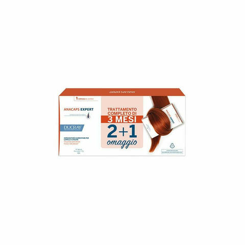 Anacaps Expert Integratore Per Capelli/Unghie 3 Confezioni Da 30 Capsule