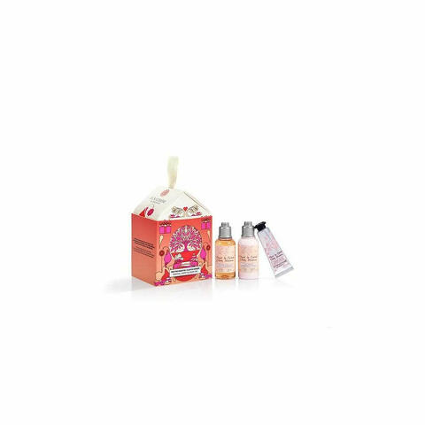 L'Occitane Box Piccola Coccola Fiori Di Ciliegio Crema Mani 10ml + Latte Corpo 35ml + Gel Doccia 35ml