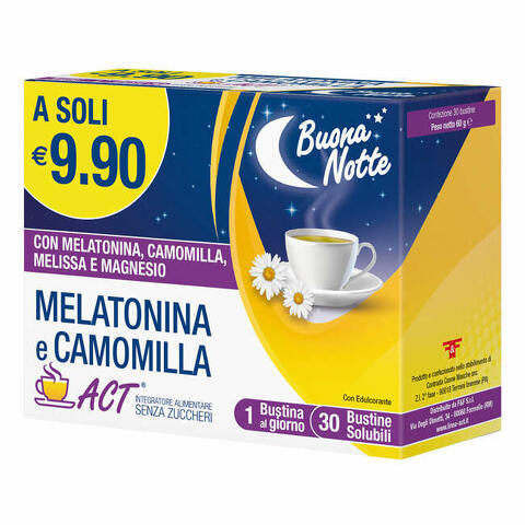 Melatonina Act +Camomil 30Bust