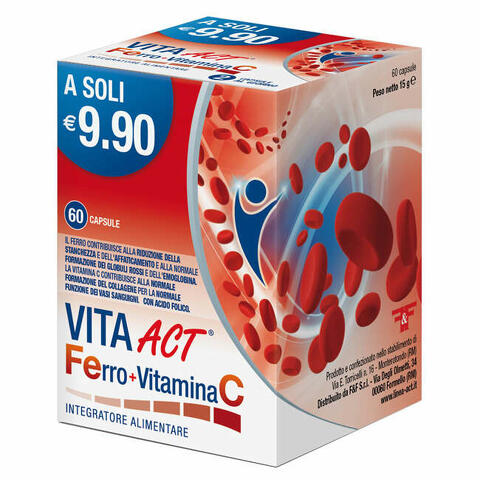 Vita Act Ferro+Vitamina C60Cps