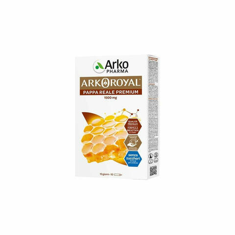 Arkoroyal Pappa Reale Premium 1500mg Senza Zucchero 10Flaconcini