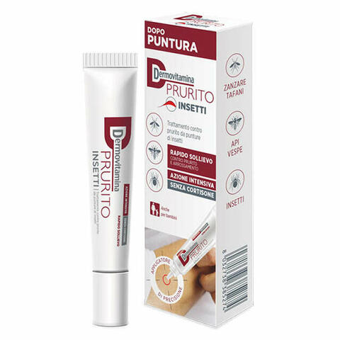 Prurito insetti dopo puntura rapido sollievo azione intensiva senza cortisone 15 ml