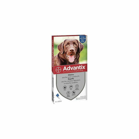 Advantix Spot-On Cani 25-40kg 4 Pipette