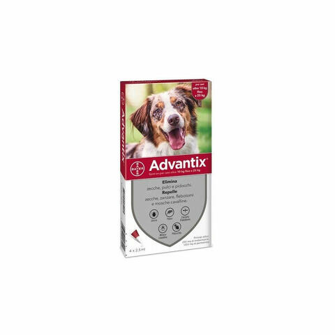 Advantix Spot-On Cani 10-25kg 4 Pipette