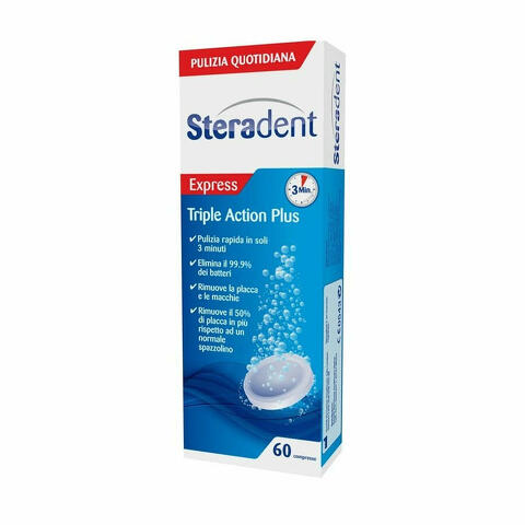 Steradent Triple Action Plus 60 Compresse