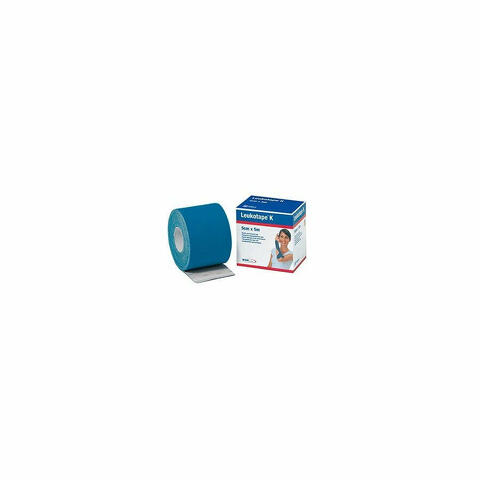 Leukotape K Cerotto Taping Elastico Colore Blu 5x500cm