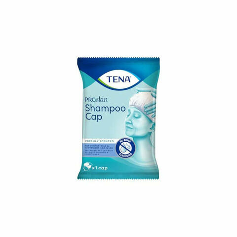 Tena ProSkin Shampoo Cap Cuffia Pre-Umidificata 1 Pezzo