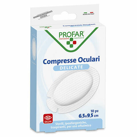 Profar Cerotti Compresse Oculari 9,5x6,5cm 10 Pezzi