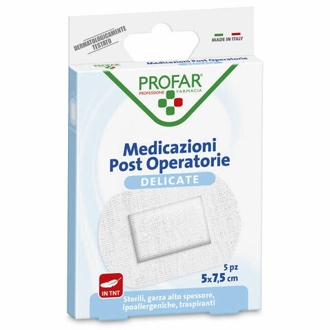 Profar Medicazioni Delicate Tnt Post Operatorie 5x7,5cm 5 Pezzi