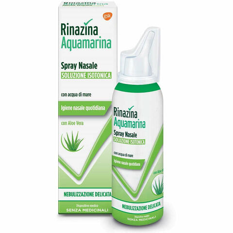 Rinazina Aquamarina Spray Nasale Nebulizzazione Delicata 100ml