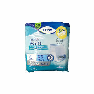  - Tena Proskin Pants Plus Taglia L 8 Pezzi