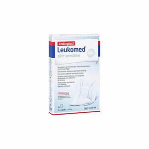  - Leukoplast Leukomed Skin Sensitive Medicazione Assorbente 5x7,2cm 5 Pezzi