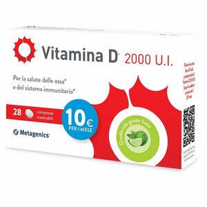 Metagenics - Vitamina d 2000ui 28 compresse masticabili