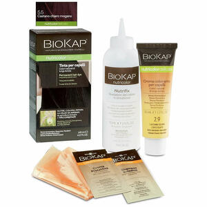 Biokap - Nutricolor delicato 5,50 castano chiaro mogano tinta tubo + flacone