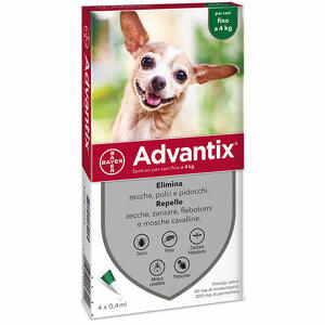 Advantix - Advantix Spot-On Cani 0-4kg 4 Pipette