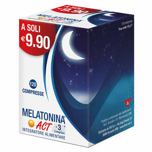 F&f - Melatonina Act +3 Complex 1mg 120 Compresse