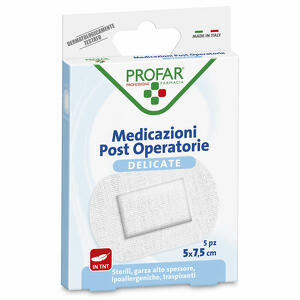  - Profar Medicazioni Delicate Tnt Post Operatorie 5x7,5cm 5 Pezzi